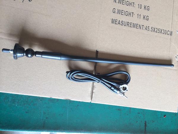 Preto Am/antena de borracha carro de Fm um comprimento do cabo de 50 polegadas com a instalação do tampão de parafuso M5